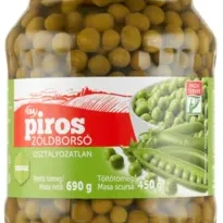 CBA Piros zöldborsó zsenge 690/450g