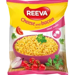 Reeva instant tésztaleves sajtos-baconos 60g