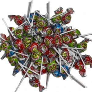 Pin Pop Tongue Painter görögdinnye-tutti frutti ízű nyelvfestős nyalóka rágógumival 100g