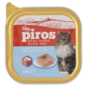 CBA alutálcás macskaeledel lazaccal 100g