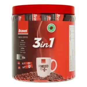 Bravos instant kávé 3in1 50db 850g /vödörben