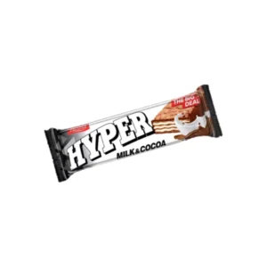 Hyper Milk and Cocoa Kakaós bevonó masszával mártott tej ízű krémmel töltött ostyaszelet 50g