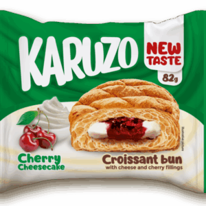 Karuzo Cherry Cheesecake croissant bun leveles tészta krémtúrós-cseresznyés töltelékkel 82g