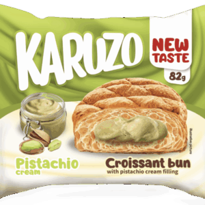 Karuzo Pistachio - Pisztácia croissant bun leveles tészta pisztácia ízű töltelékkel 82g