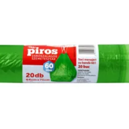 CBA zárószalagos szemeteszsák 60L 20db