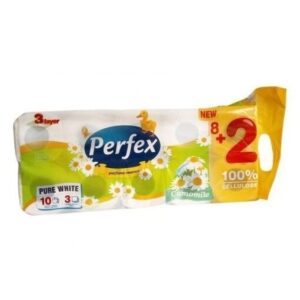 Perfex 8+2 tekercs 3rét. wc-papír kamilla