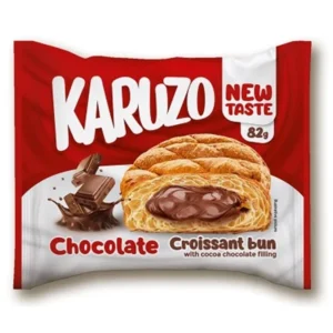 Karuzo Chocolate croissant bun leveles tészta kakaós töltelékkel 82g 