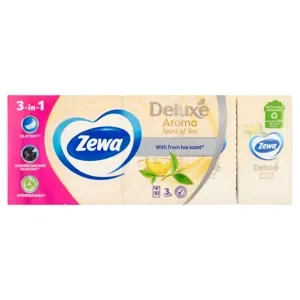 Zewa Deluxe spirit of tea papírzsebkendő 10x10db 3 rétegű