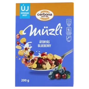 Cerbona dobozos müzli áfonyás 200g