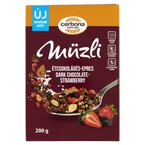 Ceres dobozos müzli étcsokoládé-eper 200g