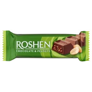 Roshen tejcsokoládés szelet földimogyoróval 29g