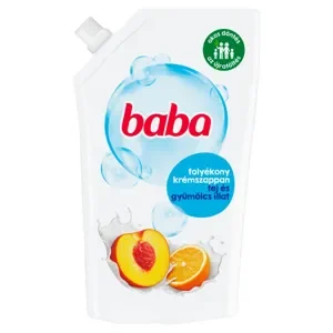 Baba folyékony krémszappan utántöltő tej és gyümölcsillat 500ml