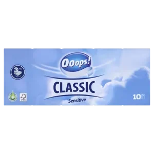 Ooops! classic papírzsebkendő 10x10db 3 rétegű