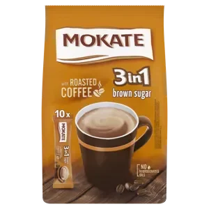 Mokate 3in1 instant kávé barna cukorral 10x18g