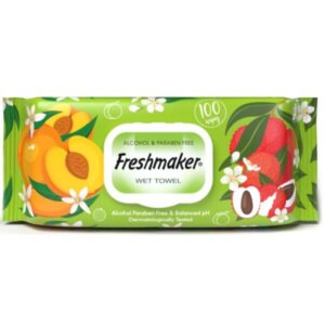 Freshmaker nedves törlőkendő gyümölcsillatú 100db-os