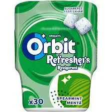 Orbit refresher spearmint bottle 67g