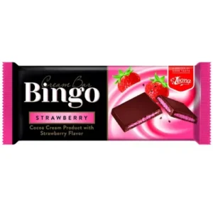 Bingo eper ízű krémmel töltött tejtábla 90g