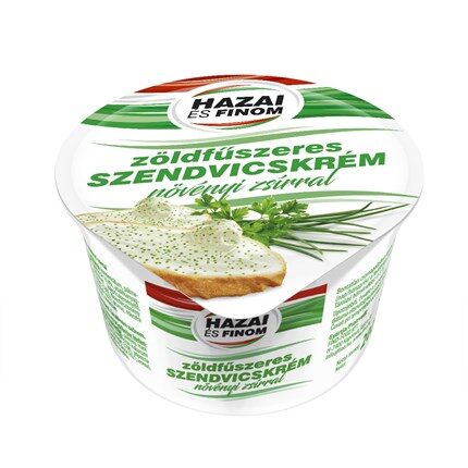 Hazai és finom szendvicskrém zöldfűszeres 200g