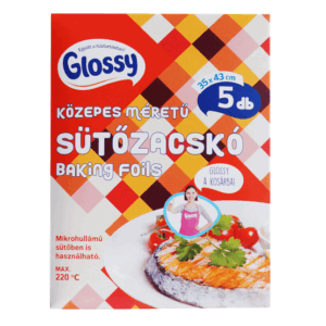 Glossy közepes méretű sütőzacskó 5db 35cm x 43cm