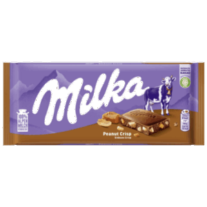 Milka peanut crisp tejcsokoládé 90g