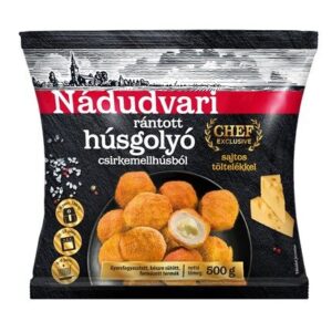 Nádudvari rántott húsgolyó csirkemellből sajtos töltelékkel 500g