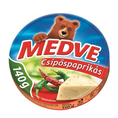 Medve kördobozos sajt 140g csípőspaprikás