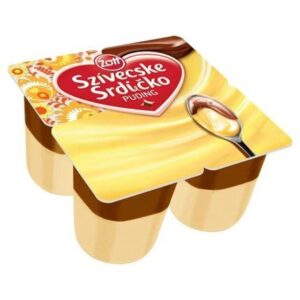 Zott Szivecske puding vanília-kakaó öntettel 4x125g
