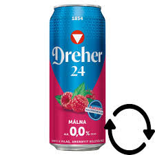 Dreher 24 málna ízű alkoholmentes dobozos sör 0,5L DRS