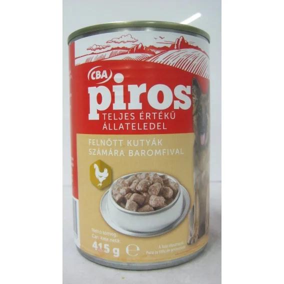CBA kutyaeledel baromfi ízesítéssel 415g